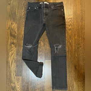 Topman Destructed Skinny Jeans